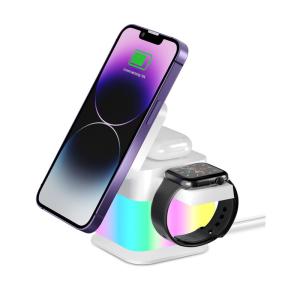 Charging 15w All In One Wireless Charger With Led Night Light 1w Input Voltage