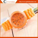 Candy Color Rose Gold Silicone Watch Geneva Watches Jelly Watch OEM Kids Watch