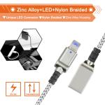 IPhone 7 6 5 6s Plus Led Light USB Cable Male To 8 Pin Male Lightweight Portable