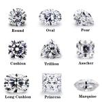 Melee Moissanite Diamond Per Carat Round Cut DEF Small Size Moissanite VVS1 Lab