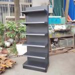 Factory customized color size gondola shelf china Trade frosted grey supermarket