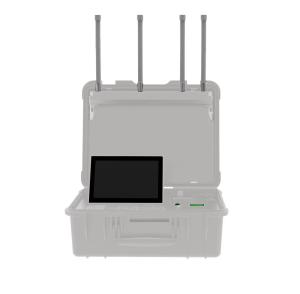China Aluminum Wearable Anti Drone System Fpv Suppressor 60W 720-1200MHZ factory