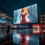 Ultra Bright 4500nit Contrast Ratio Waterproof 3mm LED Display Screen For