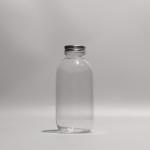 Clear PET Plastic Bottle Juice Bottles 300ml Screw Cap Aluminum Tight Sealing