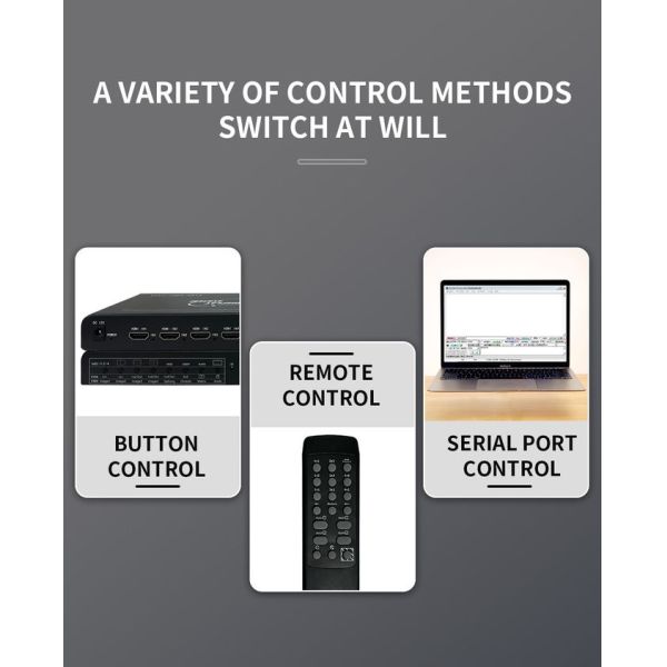 BIT-MV-4K60-401 4K60 Multi Viewer HDMI Video Wall Controller with 4 HDMI Inputs and Seamless Switching