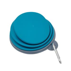 China Portable Folding Pet Feeder Bowls Dog Food Utensils TPE Silicone factory