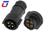 Waterproof 4 Pin Male To Female Connector Circular Panel Mount Connector IP67