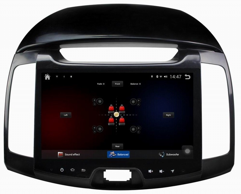Ouchuangbo 9 inch big screen Android 4.4 car gps navigation system for Hyundai Elantra 2011