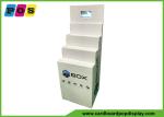 Four Steps Electronic Products Cardboard Display Stands With 7 Inch LCD Screen