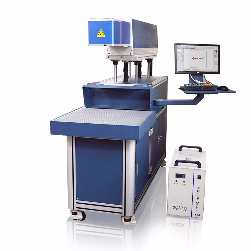 CO2 Galvo Laser Marking And Engraving Machine , Hide Diode Laser Marking Machine
