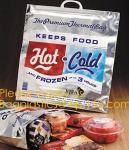 custom bulk waterproof large soft folding food delivery picnic lunch tote