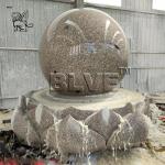 Marble Floating Ball Feng Shui Water Fountain Garden Black Natural Stone