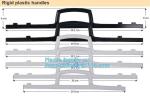 Customized Printing And Size Rigid Snap Handle Bag/Rigid Handle Plastic Bag