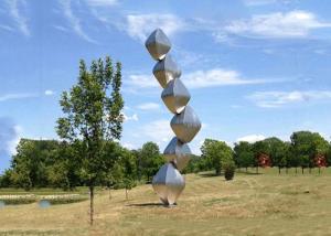 China Abstract Steel Sculpture / Stainless Steel Art Sculptures Garden Landscape Design Cubes factory