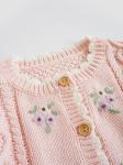 2023 spring and autumn hot sale sweet and lovely solid girls knitted sweater