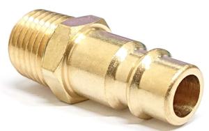 China V Style 1/4 Inch NPT Quick Connect Air Fittings , Solid Brass Male Plug factory