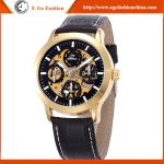 SH16 Golden Watch Genuine Leather Strap SHENHUA Watch Branding Mechanical Watch