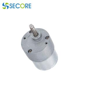 China 27mm Customized Brush Spur Gear Motor 6V Micro DC Geared Motor For Coffee Machine factory