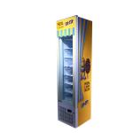 105L Low price supermarket vertical cooler display cabinet showcase beer freezer