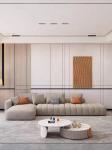 Piano Key Hotel Room Sofa Modern Flannelette Sofa