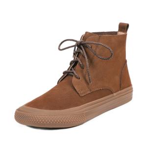 China HZM037 Original Ethnic Style Retro Embroidered Women'S Short Boots Autumn And Winter New Style Leather Retro Personality factory