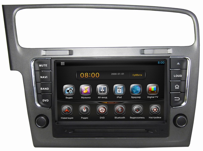 Ouchuangbo Android 4.2 DVD Radio GPS Navi for Volkswagen Golf 7 2013 3G Wifi Audio SD WIFI