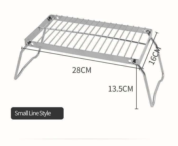 Foldable Food Grade Stainless Steel BBQ Grill Rack