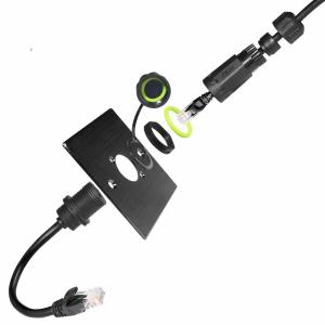 China 1.5A Max Current Rating RJ45 Waterproof Connector 1000MHz Transmission Speed factory