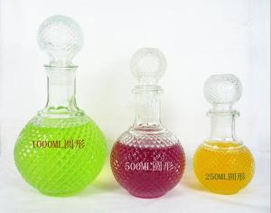 China Claer glass XO bottle factory