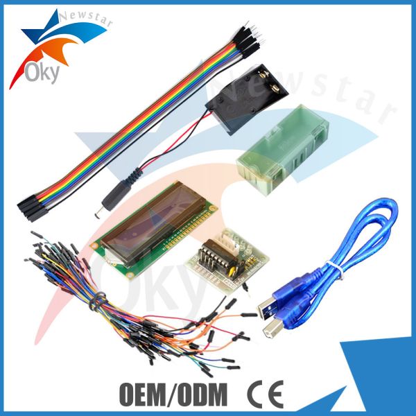 China Arduino Diy Arduino Starter Kit Uno R3 Lcd Screen 1602 With Breadboard factory