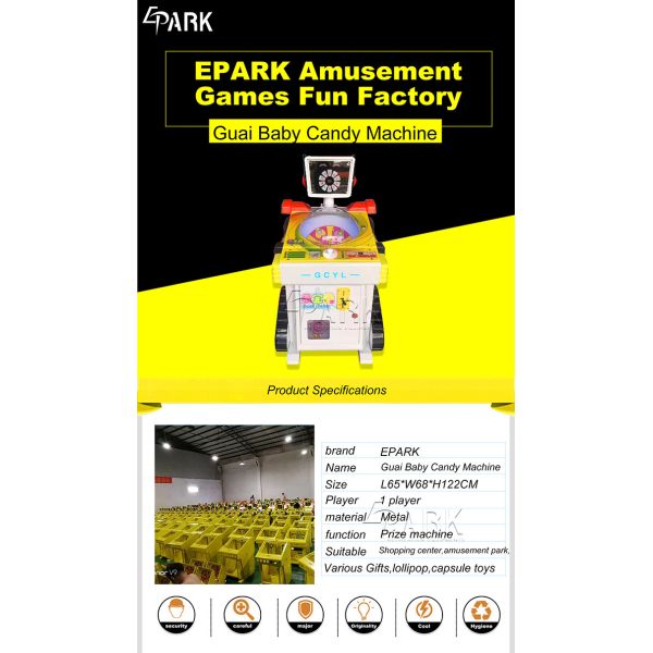 Hardware Material Candy Crane Game Machine Toy Claw Machine coin operated claw machine