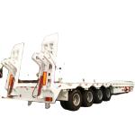 Gooseneck Dropdeck Trailer Tractor Truck Included for Earth Mover Transportation