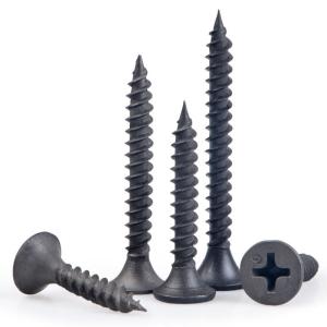 China Black Phosphated Flat Head Drywall Screws DIN18182-2 for Effortless Installation factory