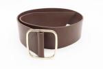 PU Women'S Fashion Leather Belts 6.5cm Width With Adjustable Buckle