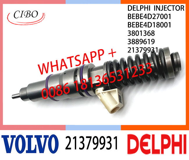 Fuel Diesel Injector 21379931 BEBE4D27001 BEBE4D18001 3801368 3889619 E3.18 for VOL PENTA MD13