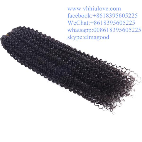 factory price Hair Weaves For Black Women, Brazilian 6a kinky curly hair weave
