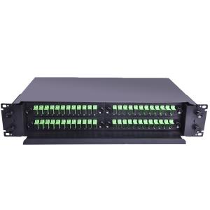 China 72 Core Ports Rack Mount ODF Fiber Optic Patch Panel factory