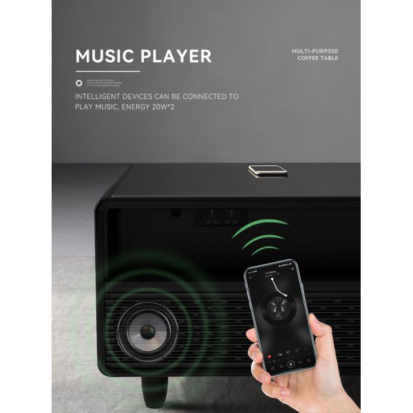 Transform Your Living Space with Modern Smart Coffee Table and Built-in Cooling Drawer