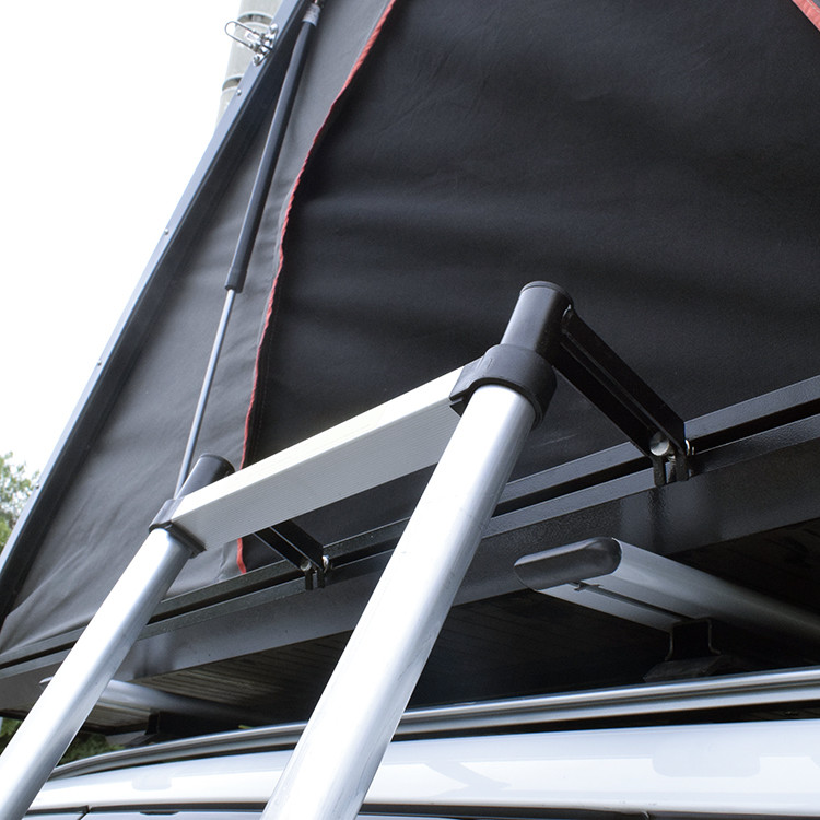 2~3person Grey Hard Shell Aluminum Triangle Car Camping Roof Tent