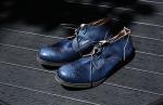 Burnished Finishing Mens Leather Dress Shoes Lace - Up Handmade Italian Leather