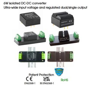 China Isolated 6W Railway DC DC Converter Module 2.25k VDC Ultra Wide Input Voltage factory
