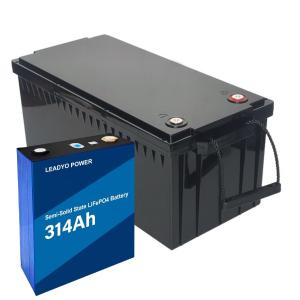 China Semi Solid State SSS 12.8V 314Ah LiFePO4 Battery Pack 12V 200AMP BMS LFP Batteries factory