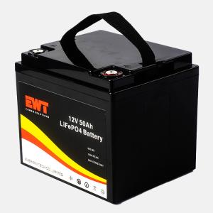 China Bicycles 12V Lithium Iron Phosphate Battery 50Ah LiFePO4 Battery Replacement CE factory