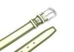 Pin Buckle Biclour Mens Casual Leather Belt For Jeans / Khaki Pants / Golf