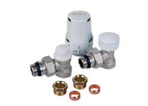 China 1/2” Angle Radiator Pack Underfloor Heating Manifold Angle Radiator Valve factory