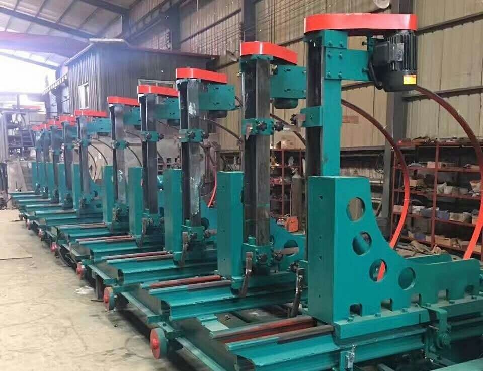 Vertical band sawmill with CNC carriage automatic wood cutting machine