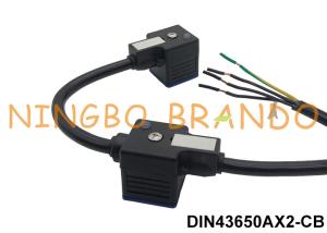 China Dual Head DIN43650A Solenoid Valve Connector With Molded Cable factory