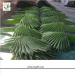 UVG environmentally friendly material fake plastic Fan palm leaves for indoor