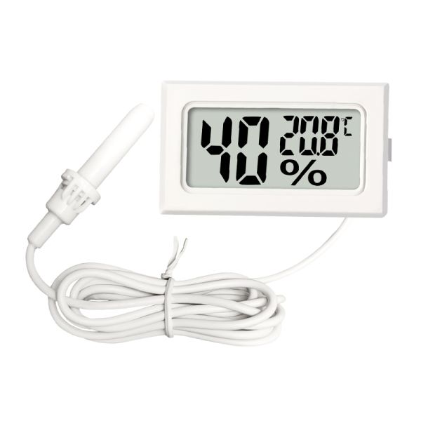 China Mini LCD Digital Thermometer Hygrometer Indoor Car Refrigerator Climbing Pet Dig Humidity Temperature Meter factory
