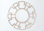 Living Room Rose Gold Floral Metal Wall Art Mirror